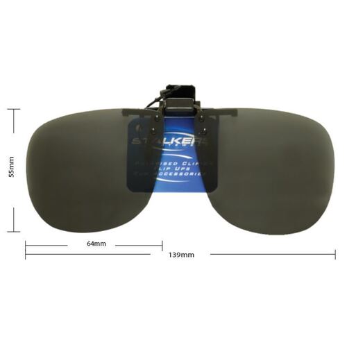Stalkers Flip Ups F009 Grey Polarised Lenses