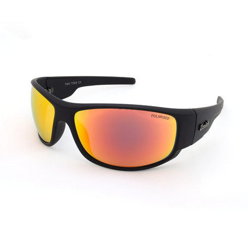 Zenith Two Toes C3 Matte Black / Red Revo Polarised Lenses