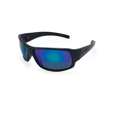 Mangrove Jacks Layback C11 Matte Black / Green Revo Polarised Lenses