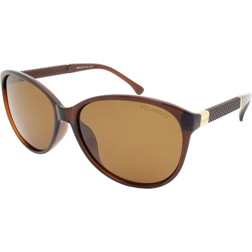 Stiletto Brooklyn C2 Crystal Brown Gold / Brown Polarised Lenses