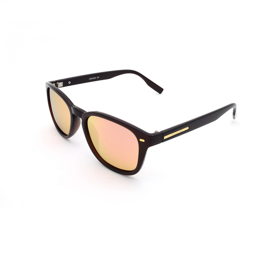 Stiletto Odessa C8 Crystal Dark Brown / Pink Revo Polarised Lenses