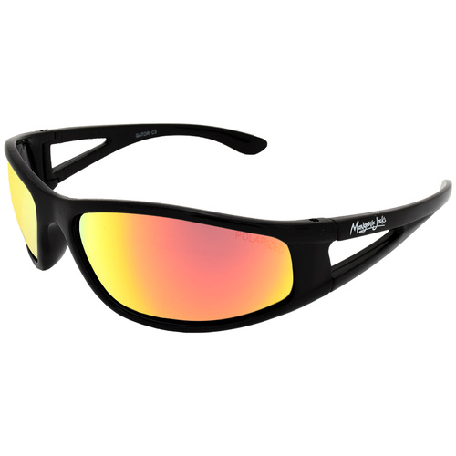 Mangrove Jacks Kids Gator C3 (New) Black / Red Revo Polarised Lenses