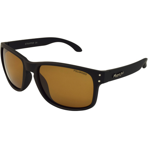 Mangrove Jacks Strapper C4 Matte Black / Brown Polarised Lenses