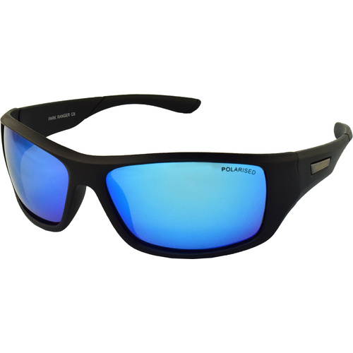 Mangrove Jacks Park Ranger C8 Matte Black / Ice Blue Revo Polarised Lenses