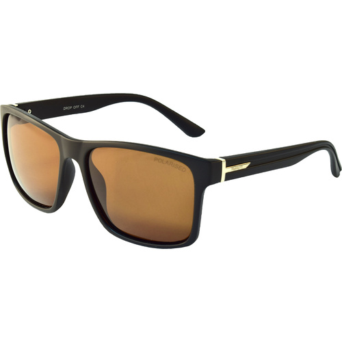 Mangrove Jacks Drop Off C4 Matte Black / Brown Polarised Lenses