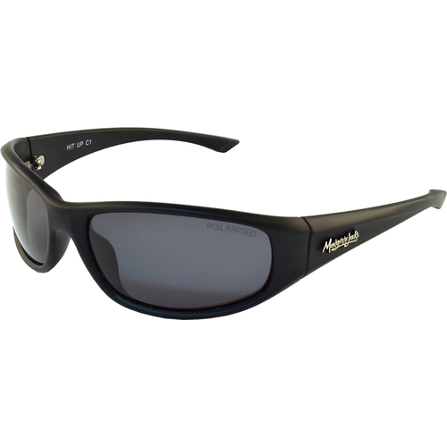 Mangrove Jacks Hit Up C1 Matte Black / Smoke Polarised Lenses