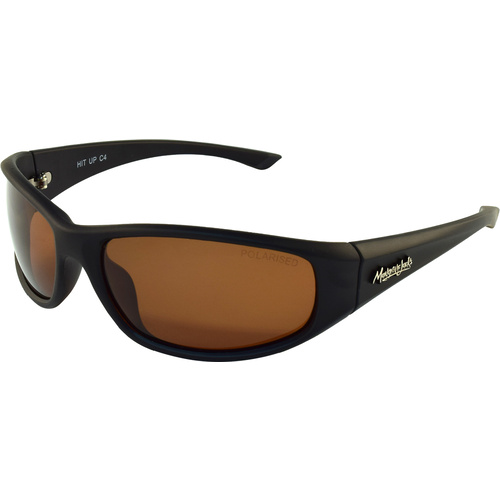 Mangrove Jacks Hit Up C4 Matte Black / Brown Polarised Lenses