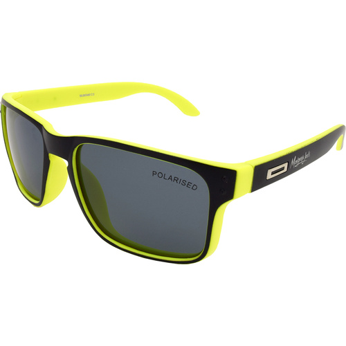 Mangrove Jacks Kids MJK046 C3 Matte Neon Yellow / Smoke Polarised Lenses