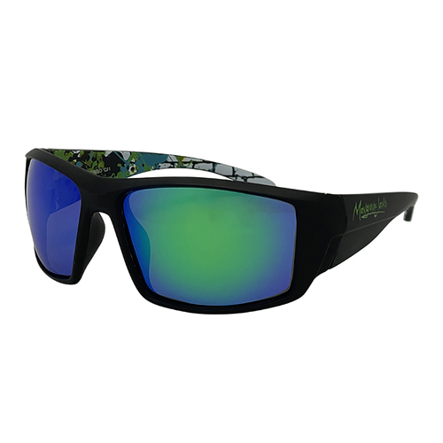 Mangrove Jacks Tromso C11 Matte Black / Green Revo Polarised Lenses