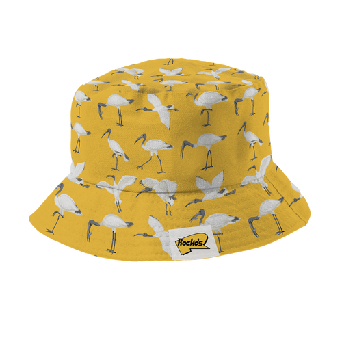 Rocko's Bucket Hat Ibis Yellow/White S/M
