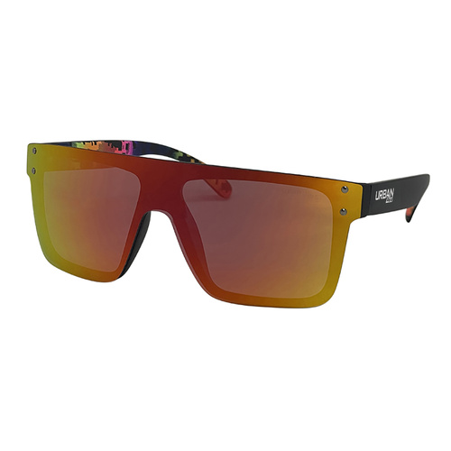 Urban Zoo Never Say Never C13 Matte Black / Smoke w Black Red Revo Lenses