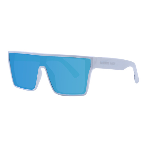 Mangrove Jacks Thunderball C9 Shiny White / Ice Blue Revo Mirror Polarised Lenses