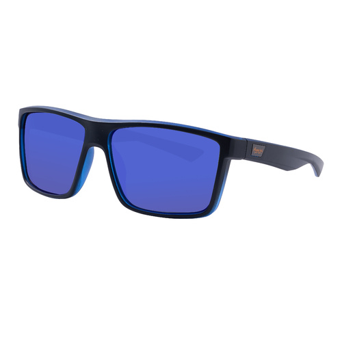 Mangrove Jacks Moonraker C2 Matte Black w Matte Crystal Blue / Blue Revo Mirror Polarised Lenses