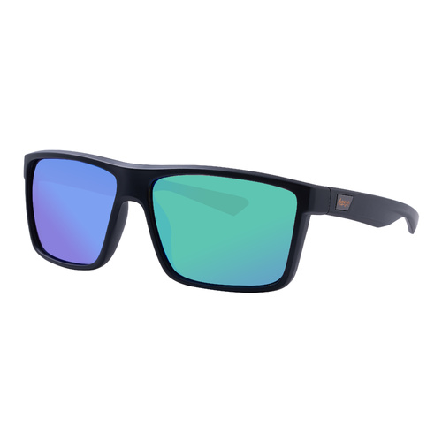 Mangrove Jacks Moonraker C11 Matte Black / Green Revo Mirror Polarised Lenses