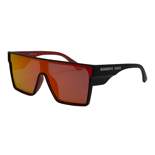 Mangrove Jacks Kids MJK074 C3 Matte & Crystal Red / Red Mirror Polarised Lenses