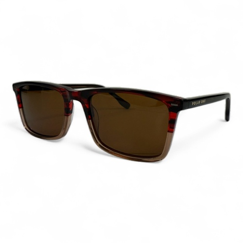Polar One A25911X C4 Stripe Wine / Brown Polarised Lenses