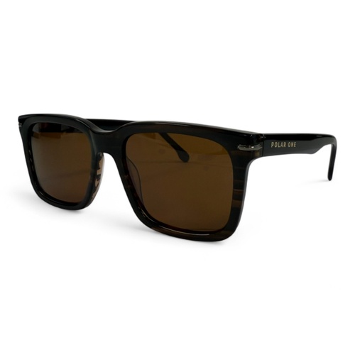 Polar One A25929X C5 Stripe Brown / Brown Polarised Lenses
