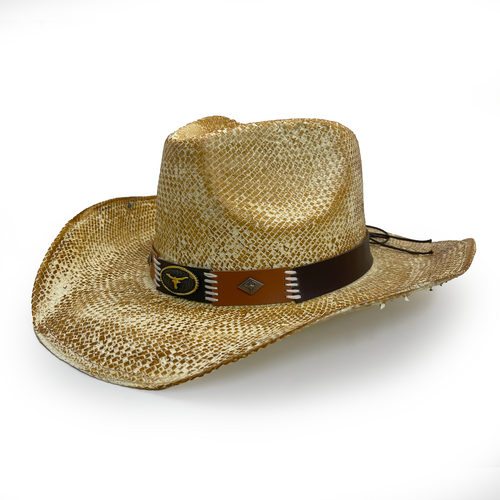 Rocko's Straw Hat Platinum Range Rebel Faded Beige