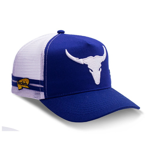 Rocko's Outback Trucker Longhorn Bull Navy OSFM