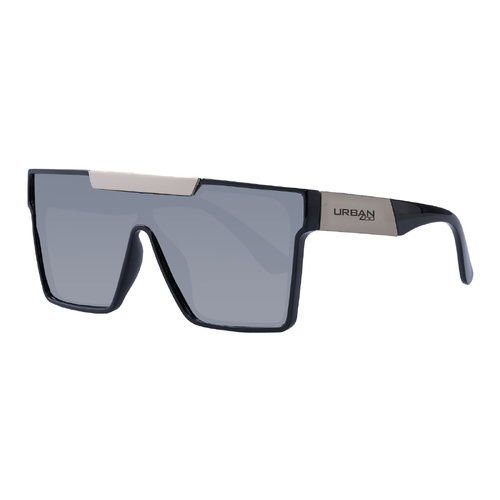 Urban Zoo Revolution C15 Shiny Black w Shiny Silver / Silver Mirror Lenses
