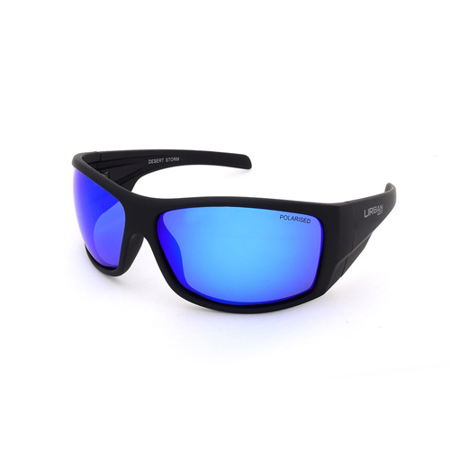 Urban Zoo Desert Storm C18 Matte Black / Ice Blue Revo Lenses