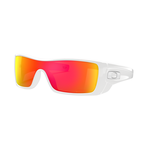 Oakley Batwolf Custom OO9101 Polished White / Prizm Ruby Polarised Lenses