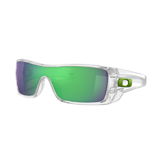 Oakley Batwolf Custom OO9101 Polished Clear / Prizm Jade Iridium Lenses