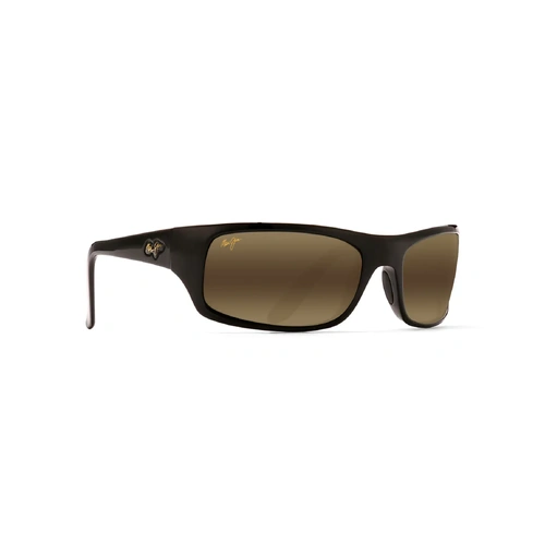 Maui Jim Peahi Custom MM202-005 Gloss Black / HCL Bronze Polarised Lenses