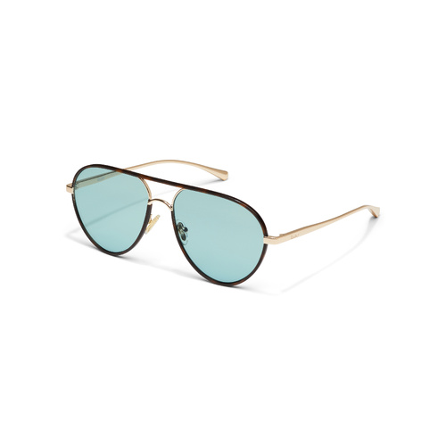 Quay Say Less NO-NS-2763 Amber Tortoise / Aqua Lenses