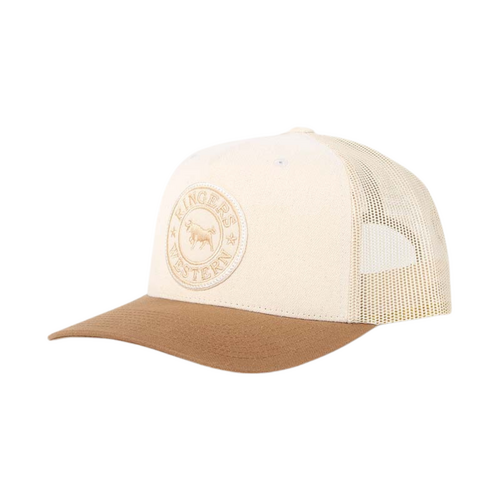 Ringers Western Signature Bull Trucker Cap Beige/Clay OSFM