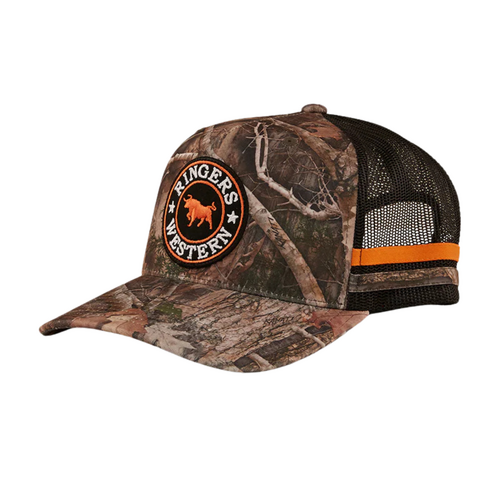 Ringers Western McCoy Trucker Cap Camo/Orange OSFM