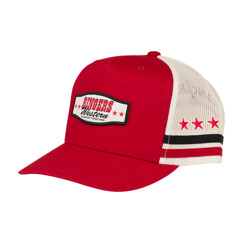 Ringers Western Retro Garage Deep Fit Trucker Cap Red OSFM