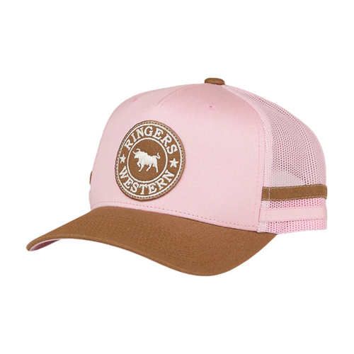 Ringers Western McCoy Kids Trucker Cap Pink/Clay
