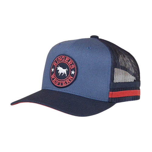Ringers Western McCoy Kids Trucker Cap Yale Blue/Navy
