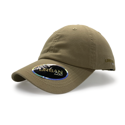 Urban Zoo Yonkers 106 Dad Cap w/ Cloth Strap Khaki OSFA