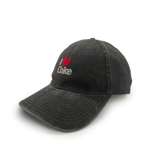 American Needle Coca-Cola I Love Coke Ball Park Dad Hat Black OSFM