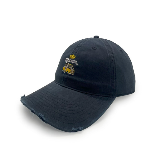 Gilroy Co. Corona Combi Distressed Ball Park Dad Hat Navy OSFM