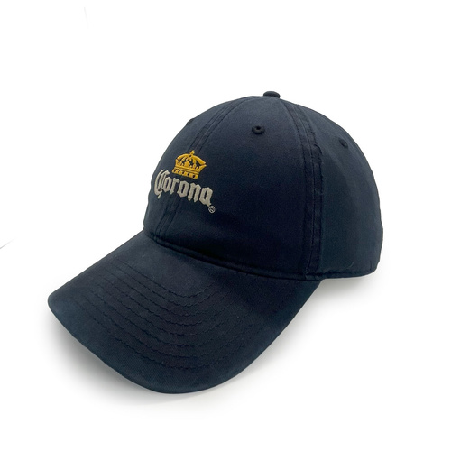 Gilroy Co. Corona Crown Logo Ball Park Dad Hat Navy OSFM