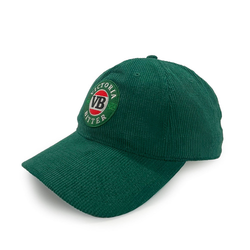 Gilroy Co. Victoria Bitter Corduroy Slouch Ball Park Dad Hat Dark Green OSFM