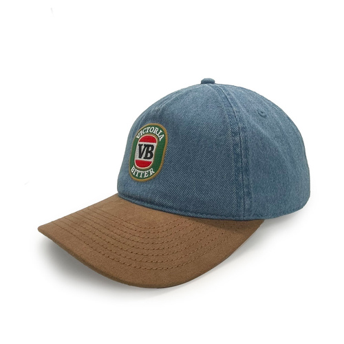 Gilroy Co. Victoria Bitter Denim & Suede Retro Dad Hat Multi OSFM