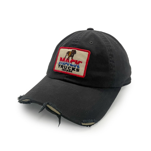 American Needle Mack Distressed Patch Ball Park Dad Hat Dark Navy OSFM
