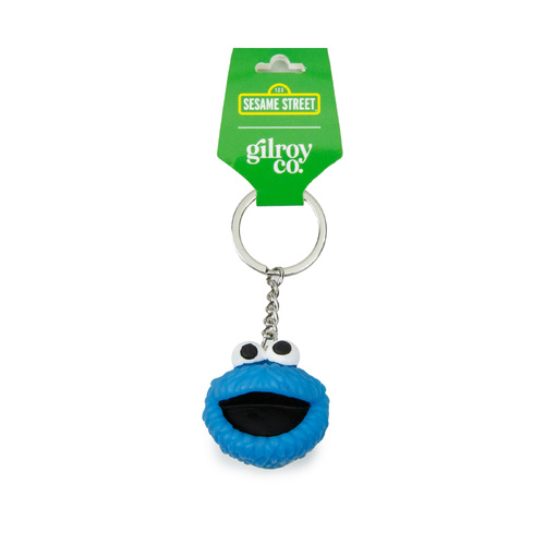 Gilroy Co. Cookie Monster Keychain Blue