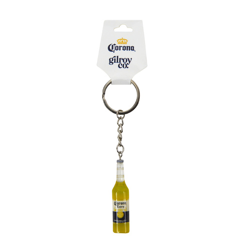 Gilroy Co. Corona Bottle Keychain Yellow