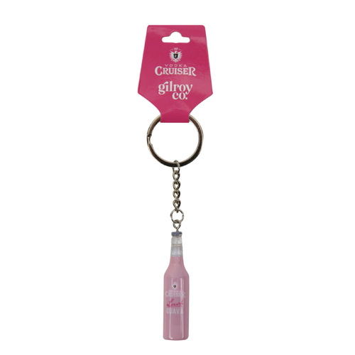 Gilroy Co. Vodka Cruiser Keychain Pink 
