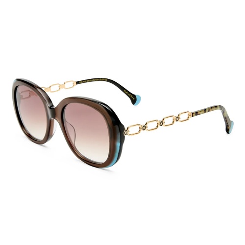 Camilla One Hot Mess CAM2531054 Chocolate w Teal / Brown Gradient Lenses