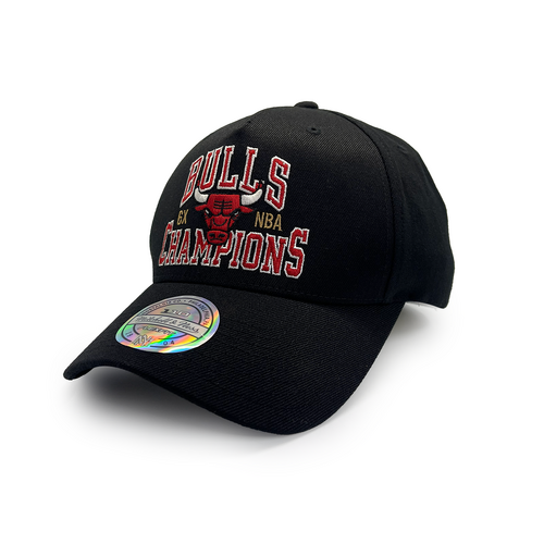 Mitchell & Ness Chicago Bulls Flexfit 110 Finals/Champs Black OSFM