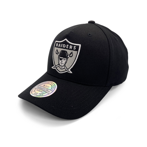 Mitchell & Ness Las Vegas Raiders Flexfit 110 Pinch Black/Team Core Black OSFM