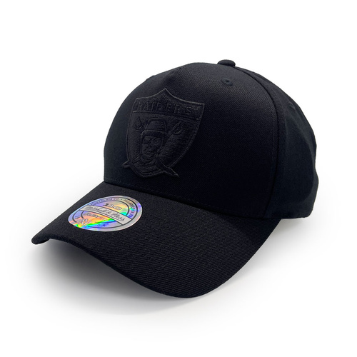 Mitchell & Ness Las Vegas Raiders Flexfit 110 Core Black/Black OSFM