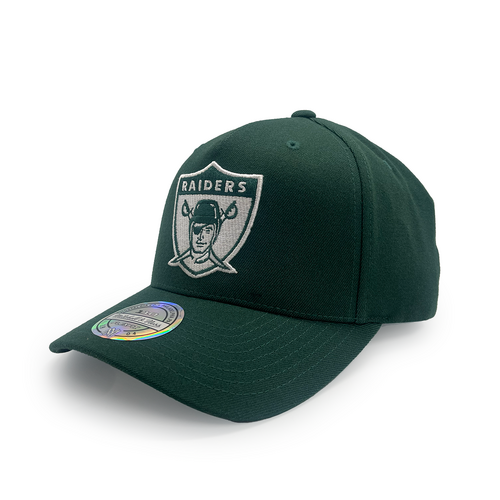 Mitchell & Ness Las Vegas Raiders Flexfit 110 Core Dark Green OSFM
