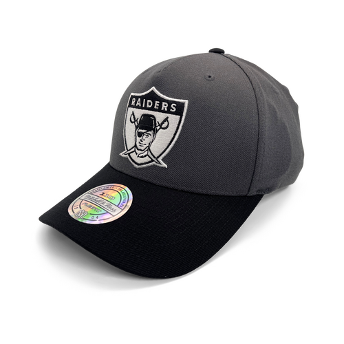 Mitchell & Ness Las Vegas Raiders Flexfit 110 Pinch Charcoal/Black OSFM
